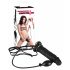 You2Toys - Oppustelig strap-on med hulrum, silikondildo (sort)