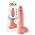 King Cock 10 stor dildo (25 cm) - natur