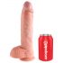 King Cock 10 stor dildo (25 cm) - natur