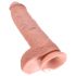 King Cock 10 stor dildo (25 cm) - natur