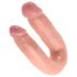 King Cock dobbelt dildo (medium) - naturlig