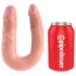 King Cock dobbelt dildo (medium) - naturlig