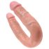 King Cock dobbelt dildo (medium) - naturlig