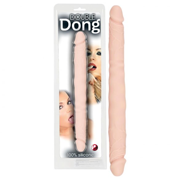 You2Toys - Dobbel dildo i silikone (naturlig)