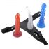 You2Toys - Farverigt strap-on dildo sæt!