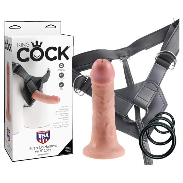 King Cock Strap-on 6 - Naturlig Erotisk Glæde