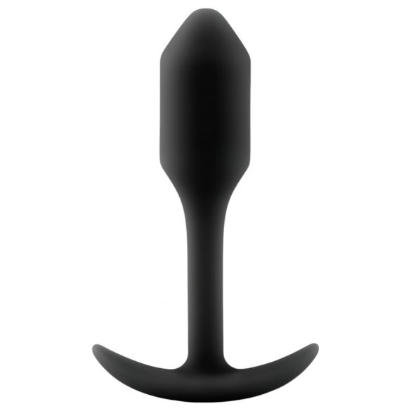 b-vibe Snug Plug 1 - anal plug m. vægt (55g) - sort