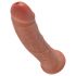 King Cock 20 cm dildo - mørk naturlig