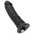 King Cock 8 dildo (20 cm) - sort, realistisk nydelse