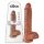 King Cock 10 stor dildo m. testikler (25 cm) - brun