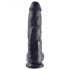 King Cock 10 med kugler (25 cm) - sort