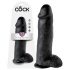 King Cock 12 kugledildo (30 cm) - Sort