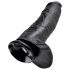 King Cock 12 kugledildo (30 cm) - Sort