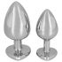 You2Toys - Diamond - Aluminium anal plug 85g (sølv-rød)