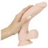 Nature Skin - realistisk dildo med sugekop - natur (medium)