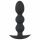 Black Velvet Heavy - 145g anal plug med kugler (sort)