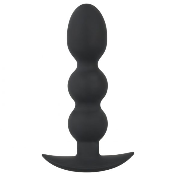 Black Velvet Heavy - 145g anal plug med kugler (sort)