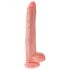 King Cock 14 med kugler (35cm) - naturlig