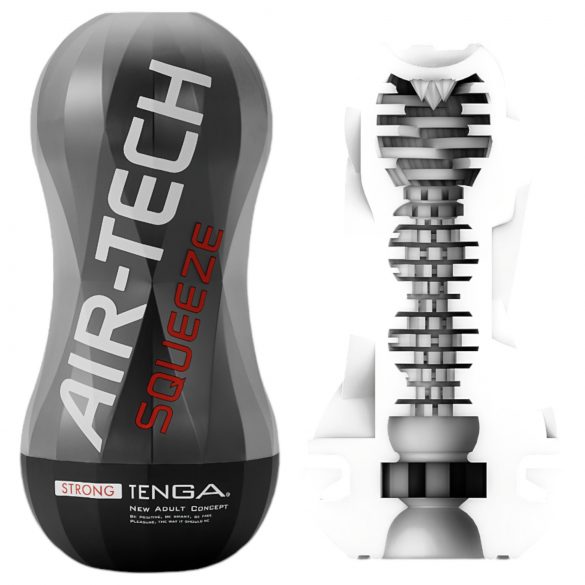 TENGA Air-Tech Squeeze Strong - kraftig sugemasturbator (sort)