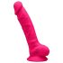 Silexd 7 - Formbar sugedildo m. kugler - 17,5cm (pink)