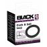 Black Velvet - silikone penisring (sort) - 5 cm