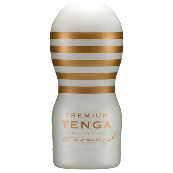 TENGA Premium Gentle - engangs masturbator (hvid)