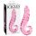 Icicles No. 24 - rillet glasdildo (pink)