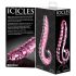 Icicles No. 24 - rillet glasdildo (pink)