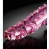 Icicles No. 24 - rillet glasdildo (pink)