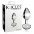 Icicles No. 44 - konisk, gennemsigtig glas anal plug