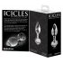 Icicles No. 44 - konisk, gennemsigtig glas anal plug