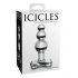 Icicles No. 47 - Tredobbelt perlet glas anal plug (gennemsigtig)