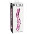 Icicles No. 55 - Dobbeltsidet G-punkt glasdildo (pink)