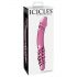 Icicles No. 57 - pink dobbeltsidet glasdildo med penisdesign