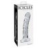 Icicles No. 62 - klar glasdildo med penisdesign