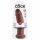 King Cock 10 - Stor sugefods dildo (25cm) - brun