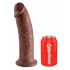 King Cock 10 - Stor sugefods dildo (25cm) - brun