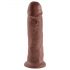 King Cock 10 - Stor sugefods dildo (25cm) - brun