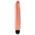 King Cock 10 Stiffy - vandtæt og realistisk vibrator (25cm) - naturlig