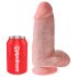 King Cock 9 Chubby dildo med sugekop - natur, 23 cm