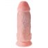 King Cock 9 Chubby dildo med sugekop - natur, 23 cm