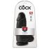 King Cock 9 Chubby sugedildo - Sort, 23 cm