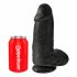 King Cock 9 Chubby sugedildo - Sort, 23 cm