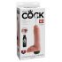 King Cock 8 - Naturtro 20cm sprøjtedildo