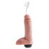 King Cock 8 - Naturtro 20cm sprøjtedildo