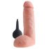 King Cock 8 - Naturtro 20cm sprøjtedildo