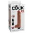 King Cock 10 - Sprøjtende dildo 25 cm - Naturtro