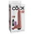 King Cock 11 - Livagtig sprøjtende dildo (28cm) - natur