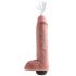 King Cock 11 - Livagtig sprøjtende dildo (28cm) - natur