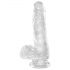 King Cock Clear 6 - Sugekopping, realistisk dildo (15 cm)